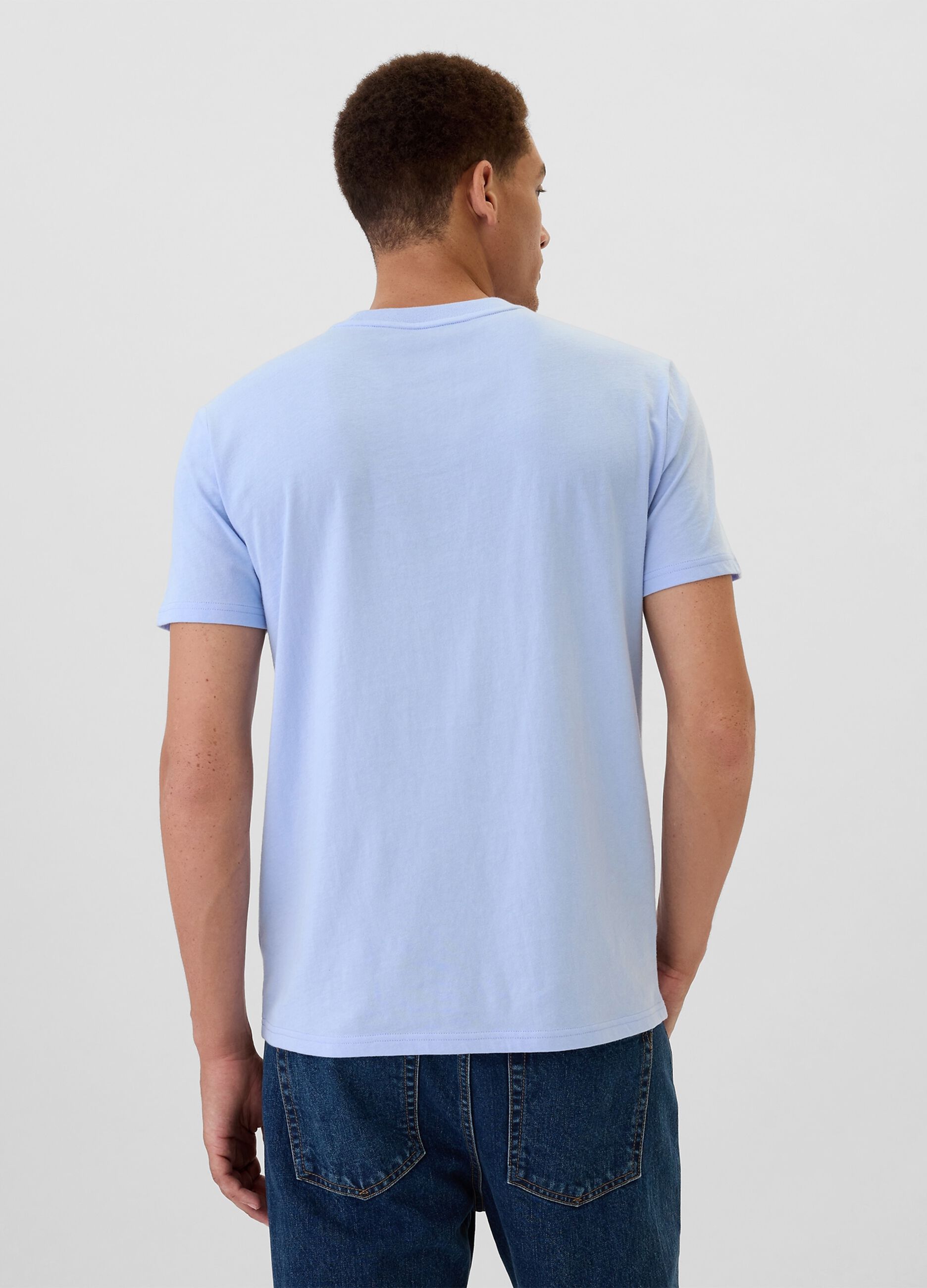T-shirt in cotone con tasca_2