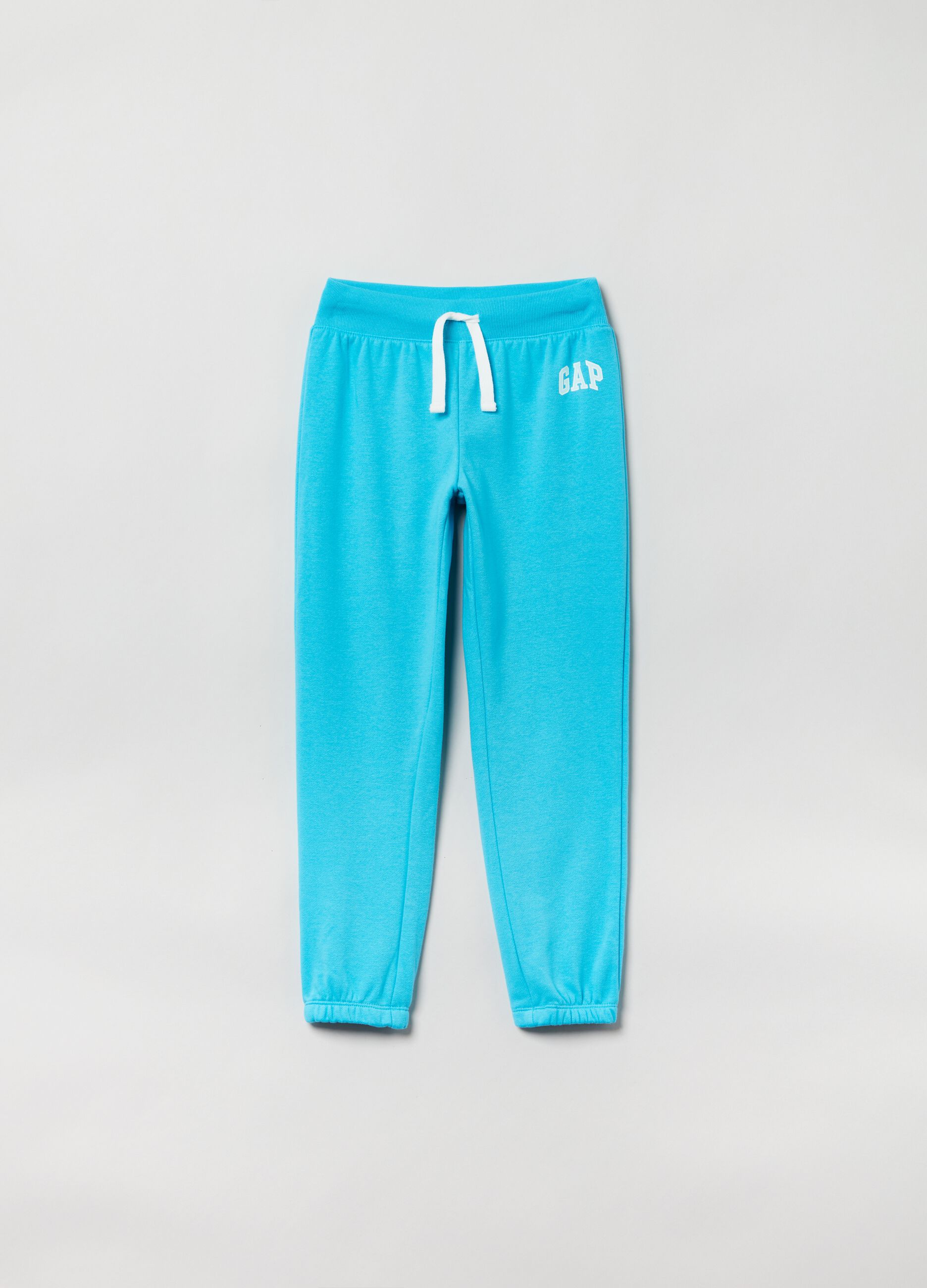 Fleece joggers with logo print