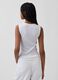 Tank top in misto cotone a costine_1