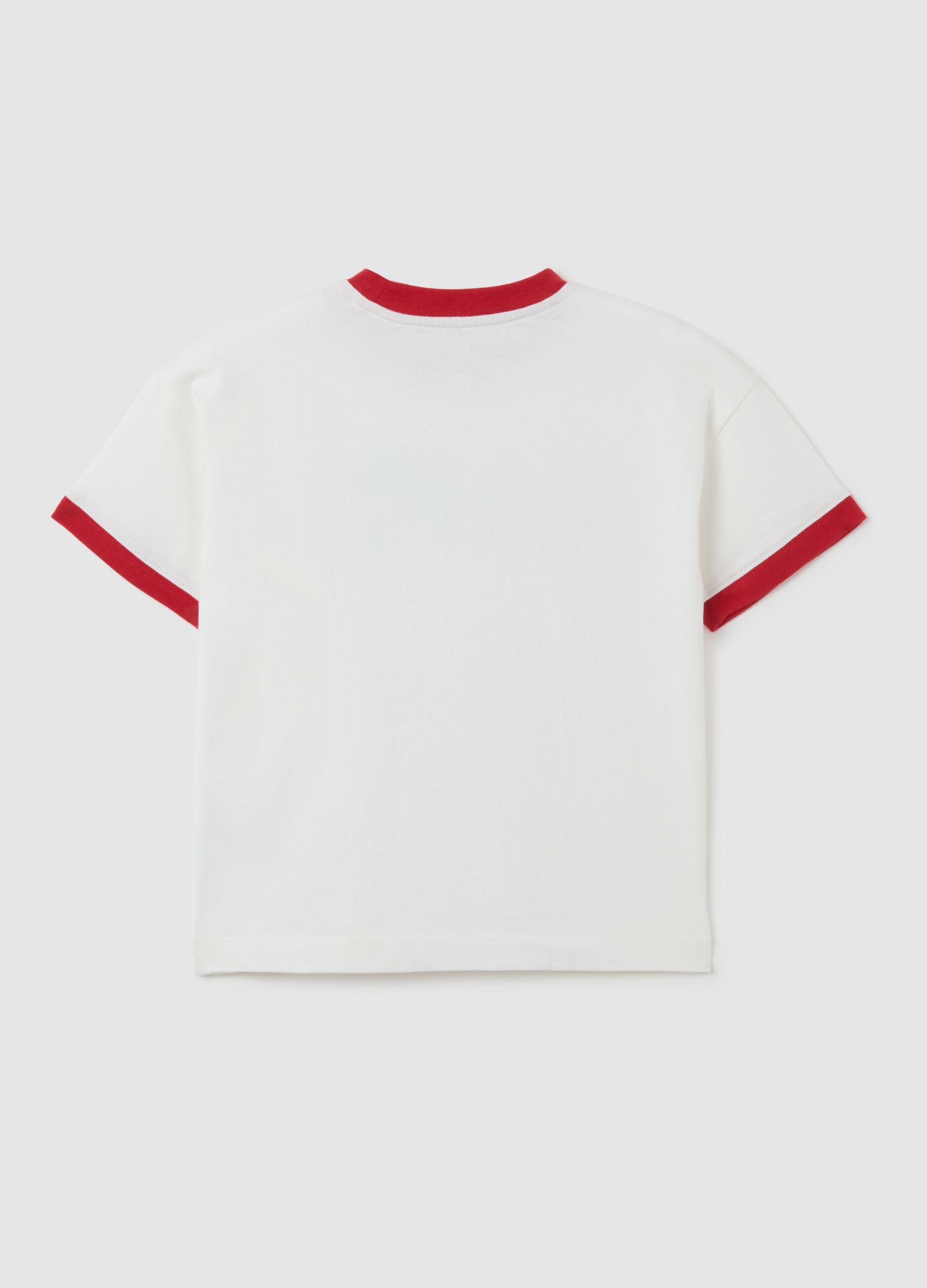T-shirt bianca a maniche corte_1