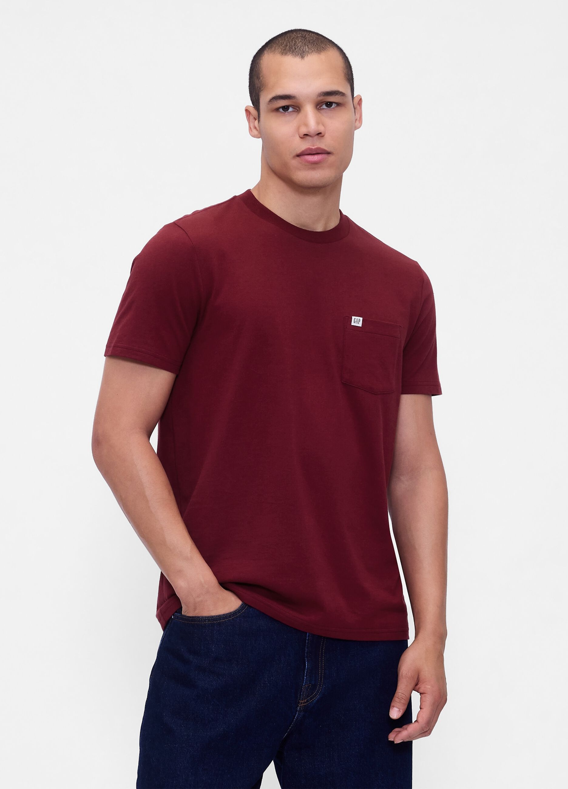 T-shirt rossa in cotone