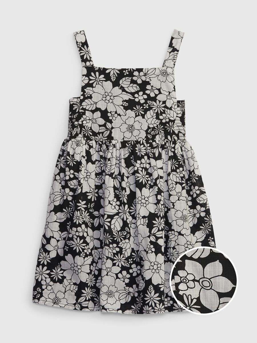 Cotton dress with floral print_0