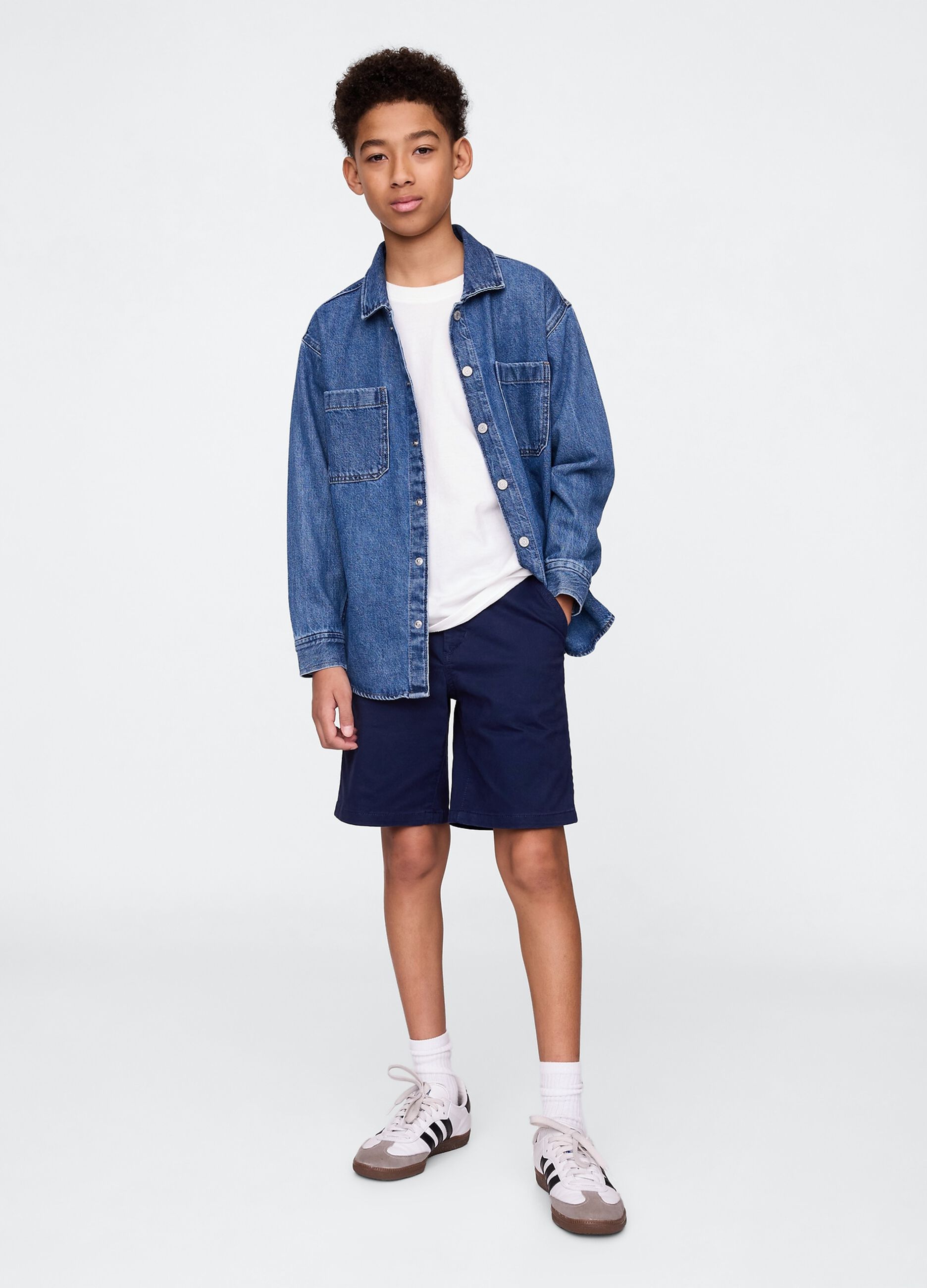 Bermuda blu navy stile casual