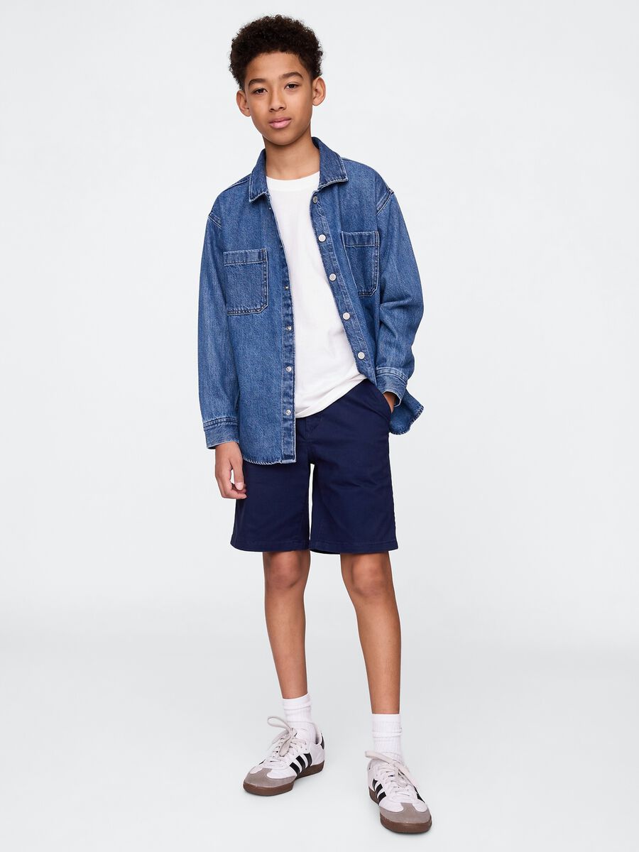 Bermuda blu navy stile casual Bambino_0