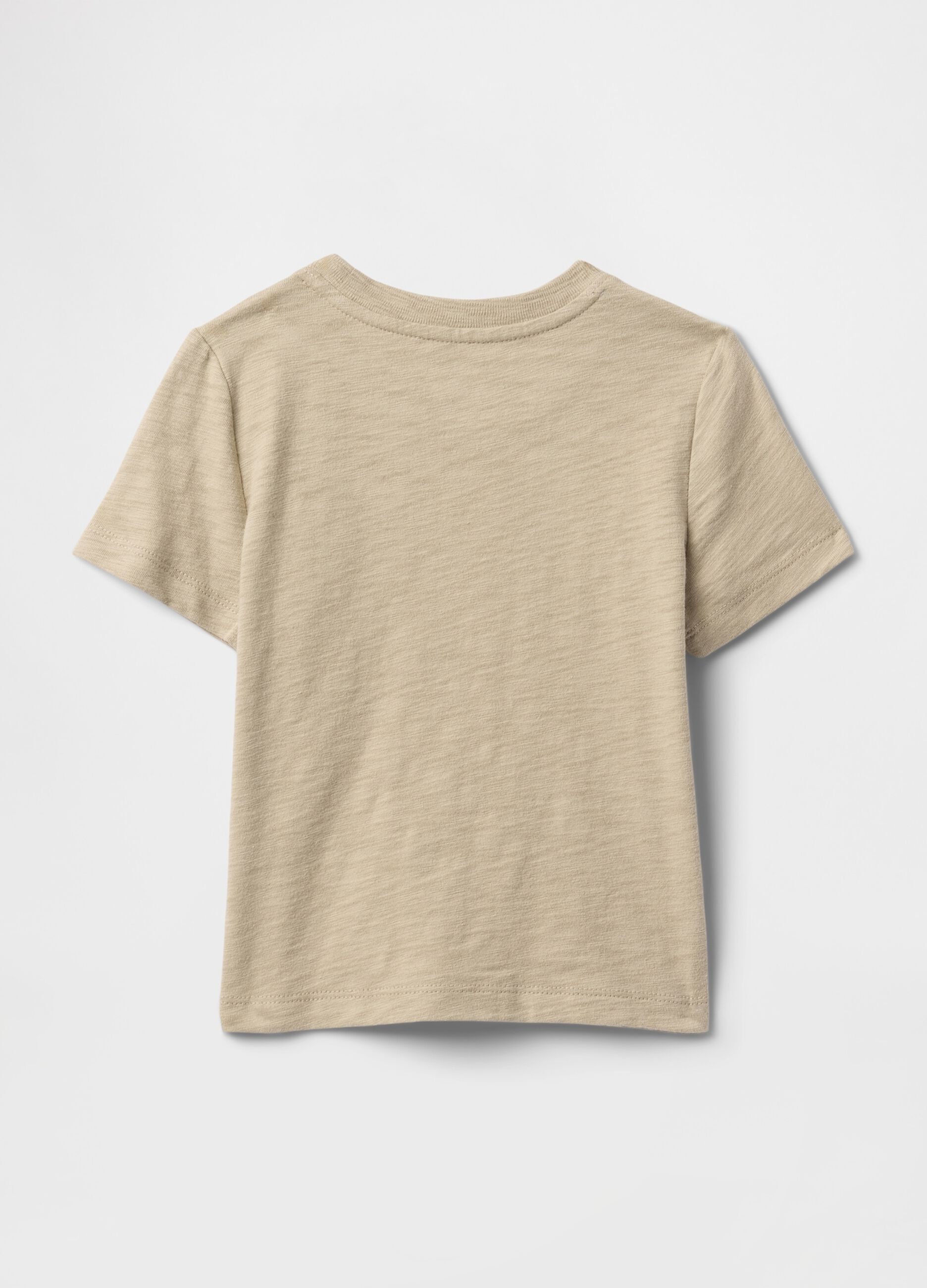 T-shirt beige con taschino_1
