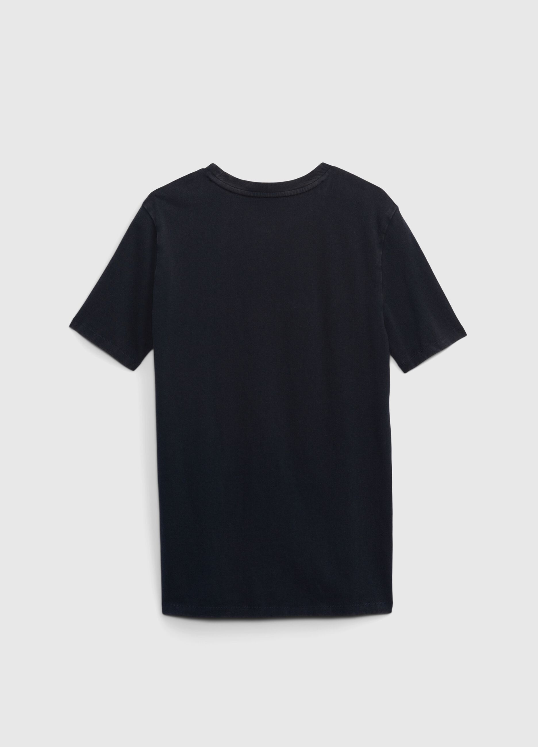T-shirt in cotone con stampa logo_1