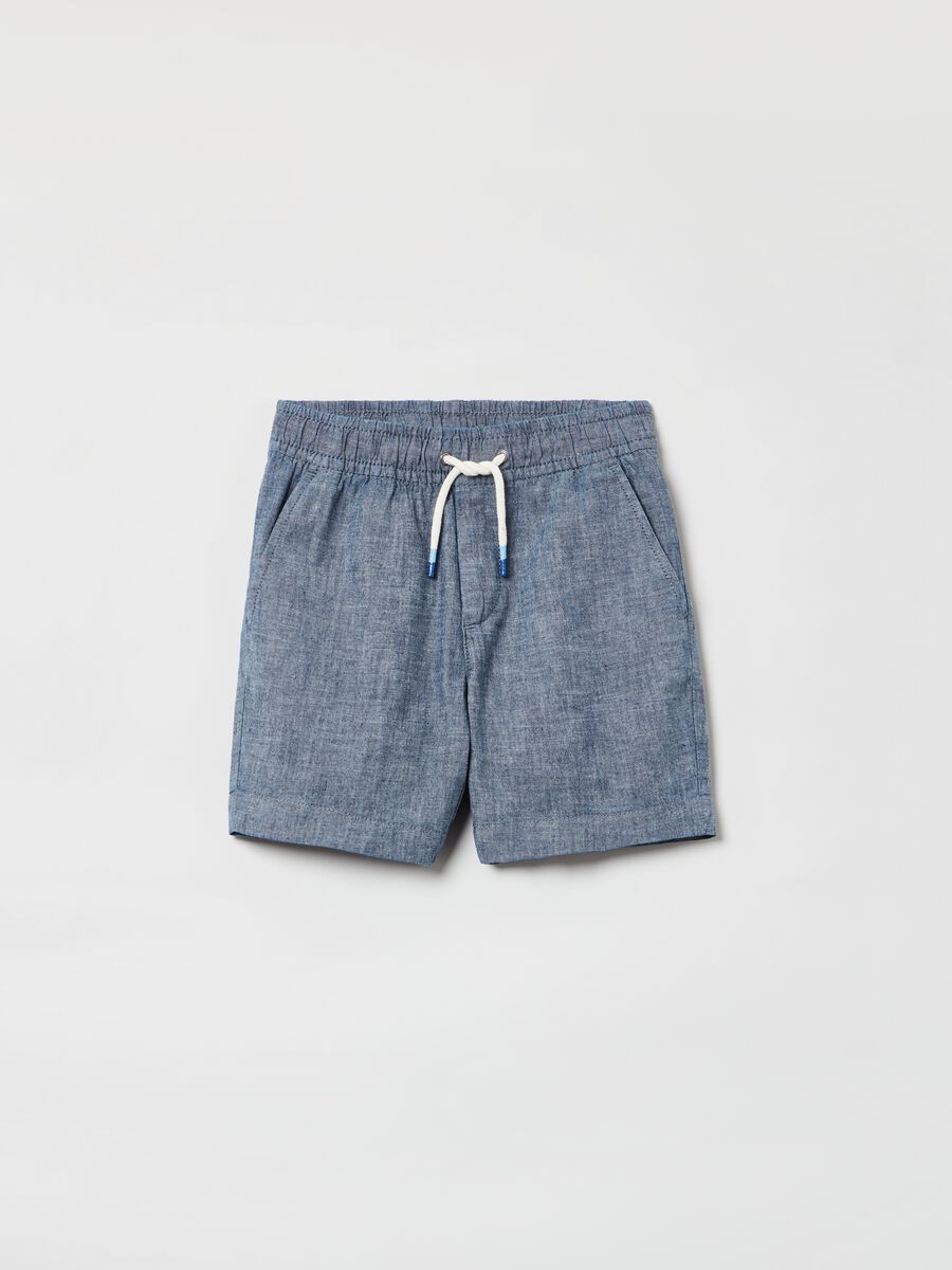 Shorts in tela con coulisse Bambino_0