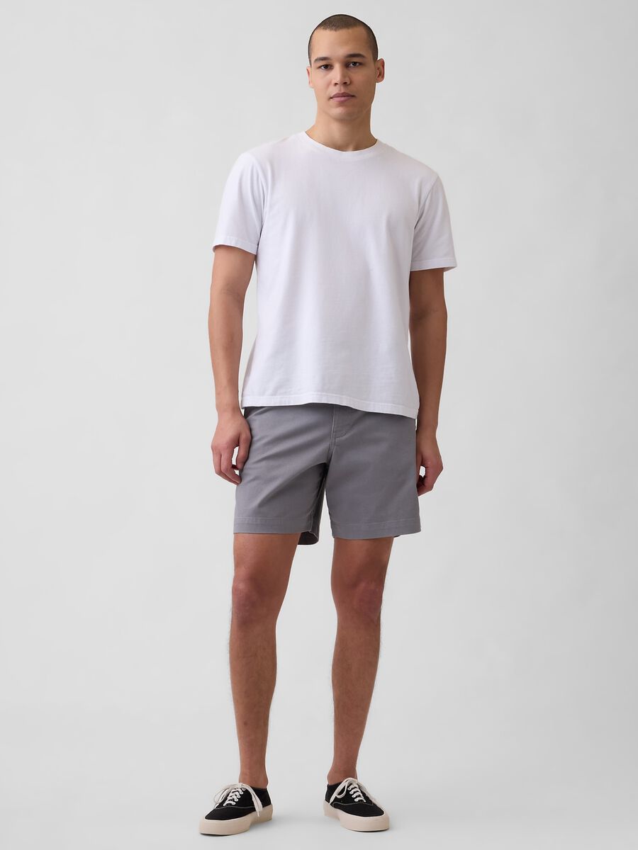 Stretch cotton shorts Man_0