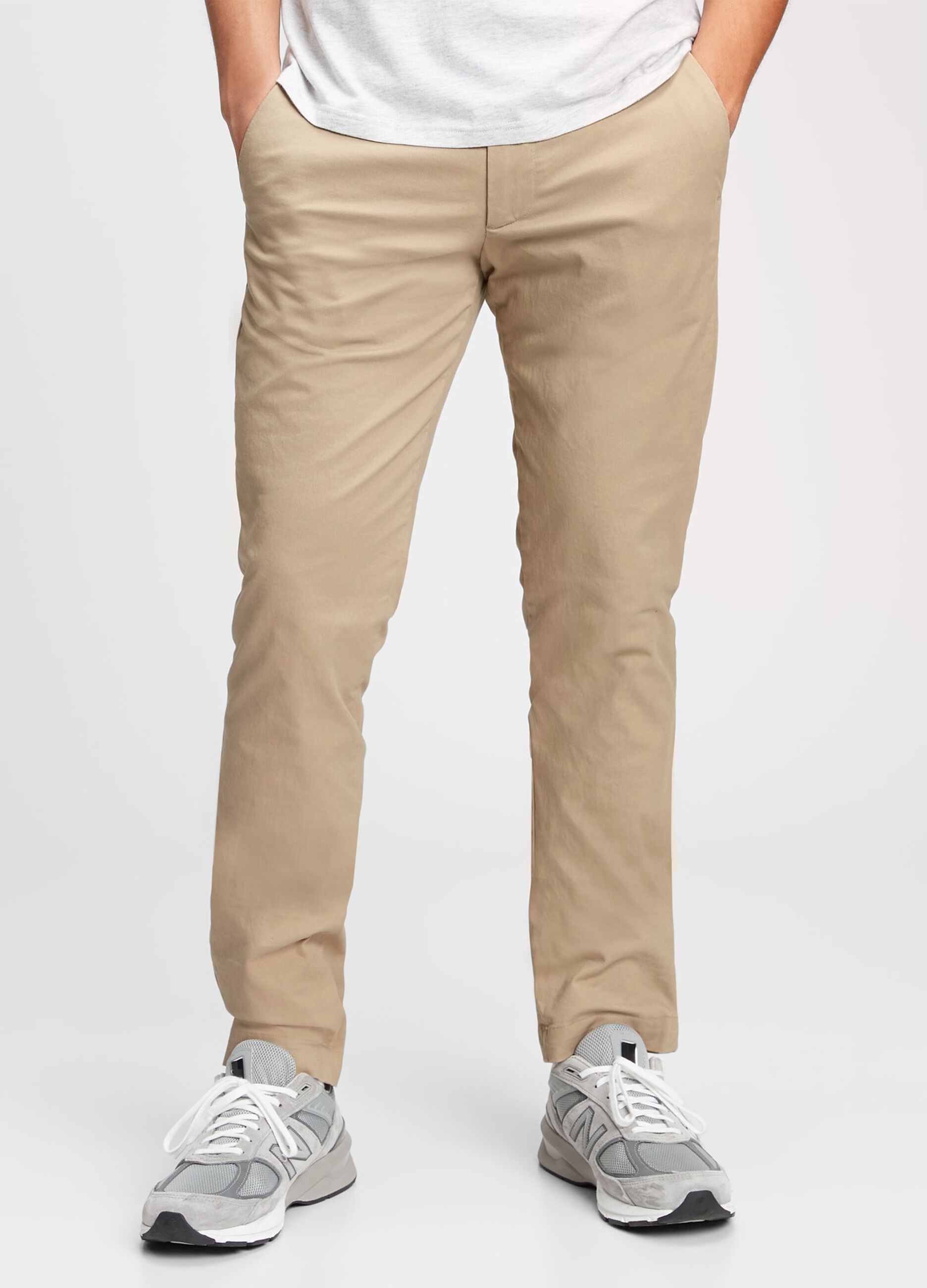 Pantaloni slim fit in cotone stretch