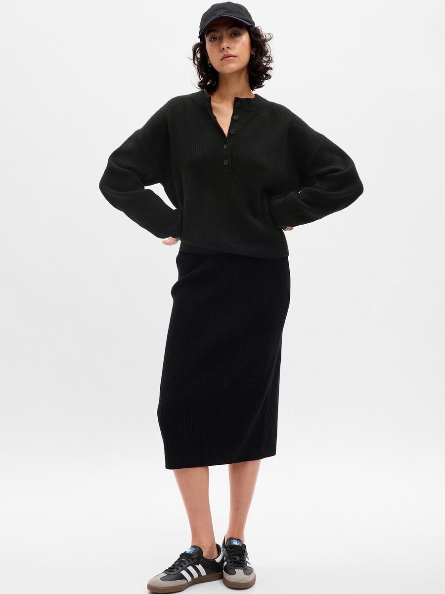 Pullover oversize scollo serafino Donna_0