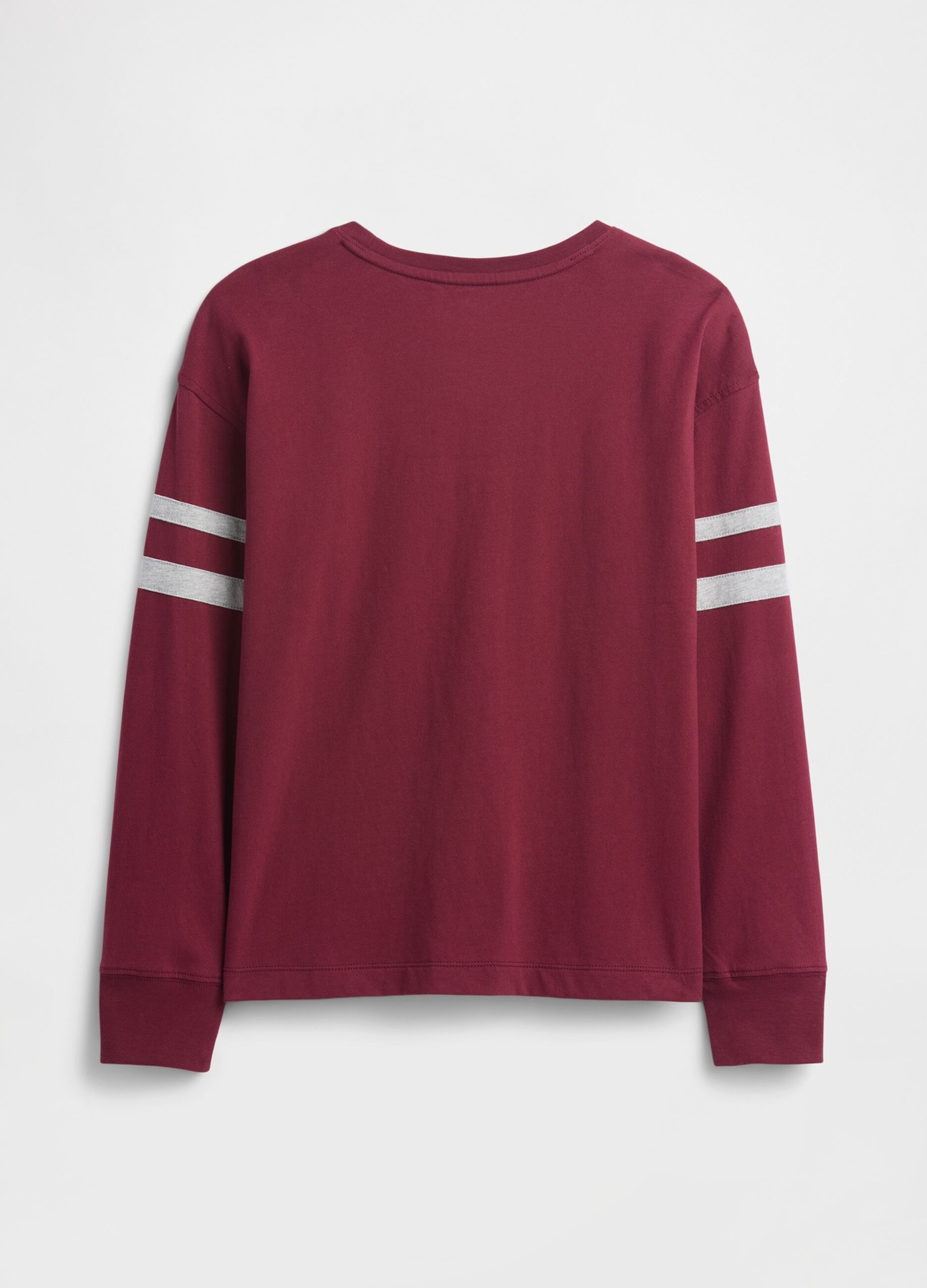 Red long-sleeve cotton shirt_1
