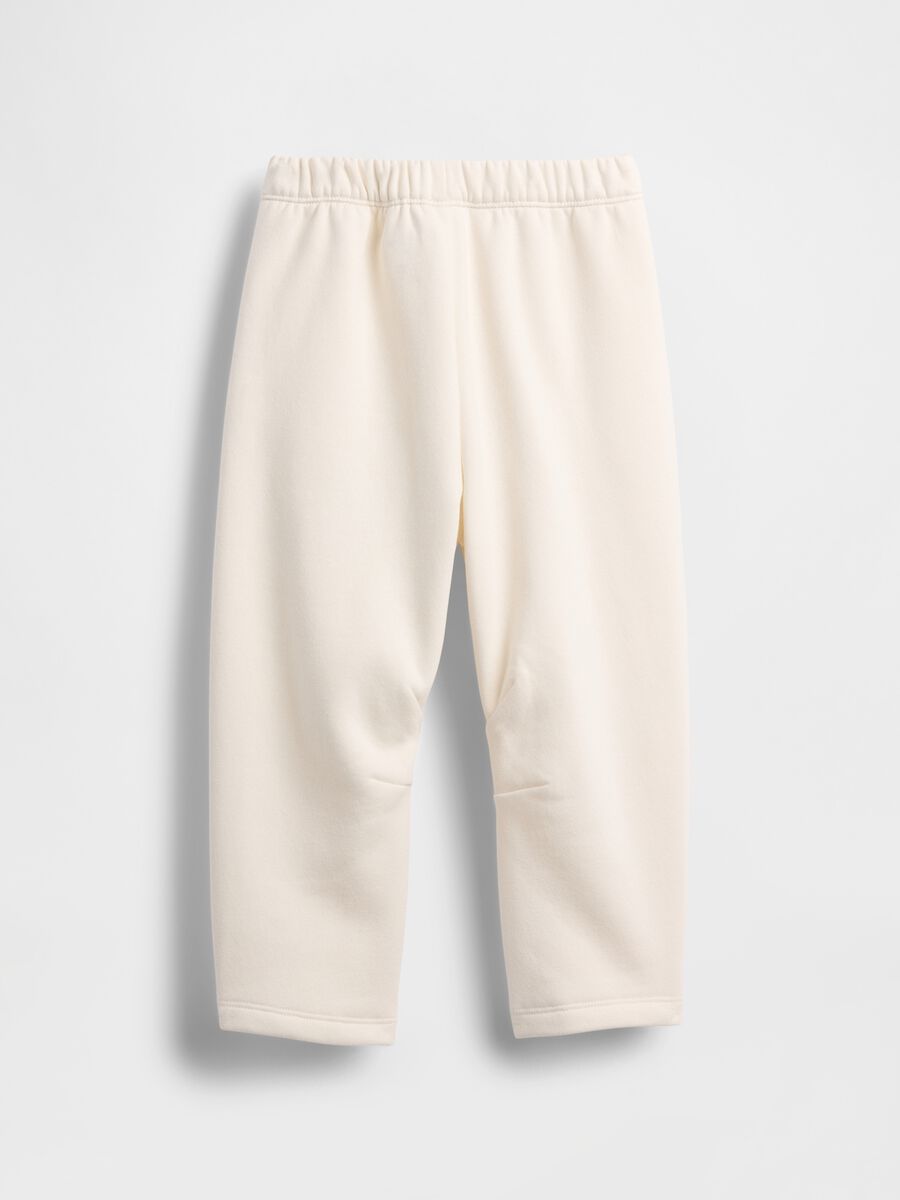 Pantaloni bianchi in puro cotone per bambina Bimba_1