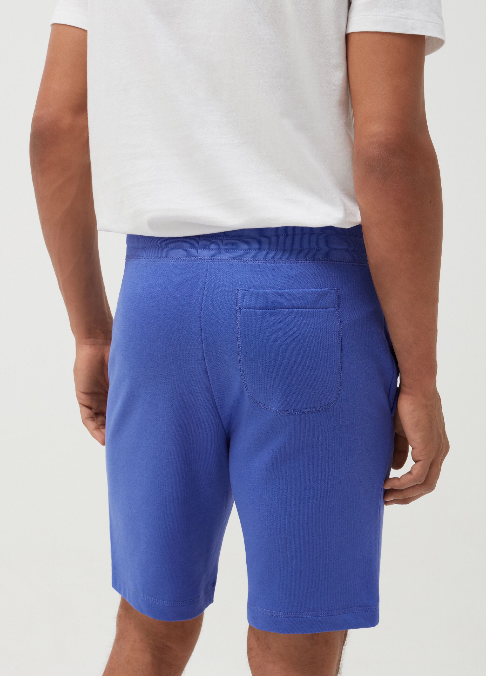 Shorts in felpa con logo_2