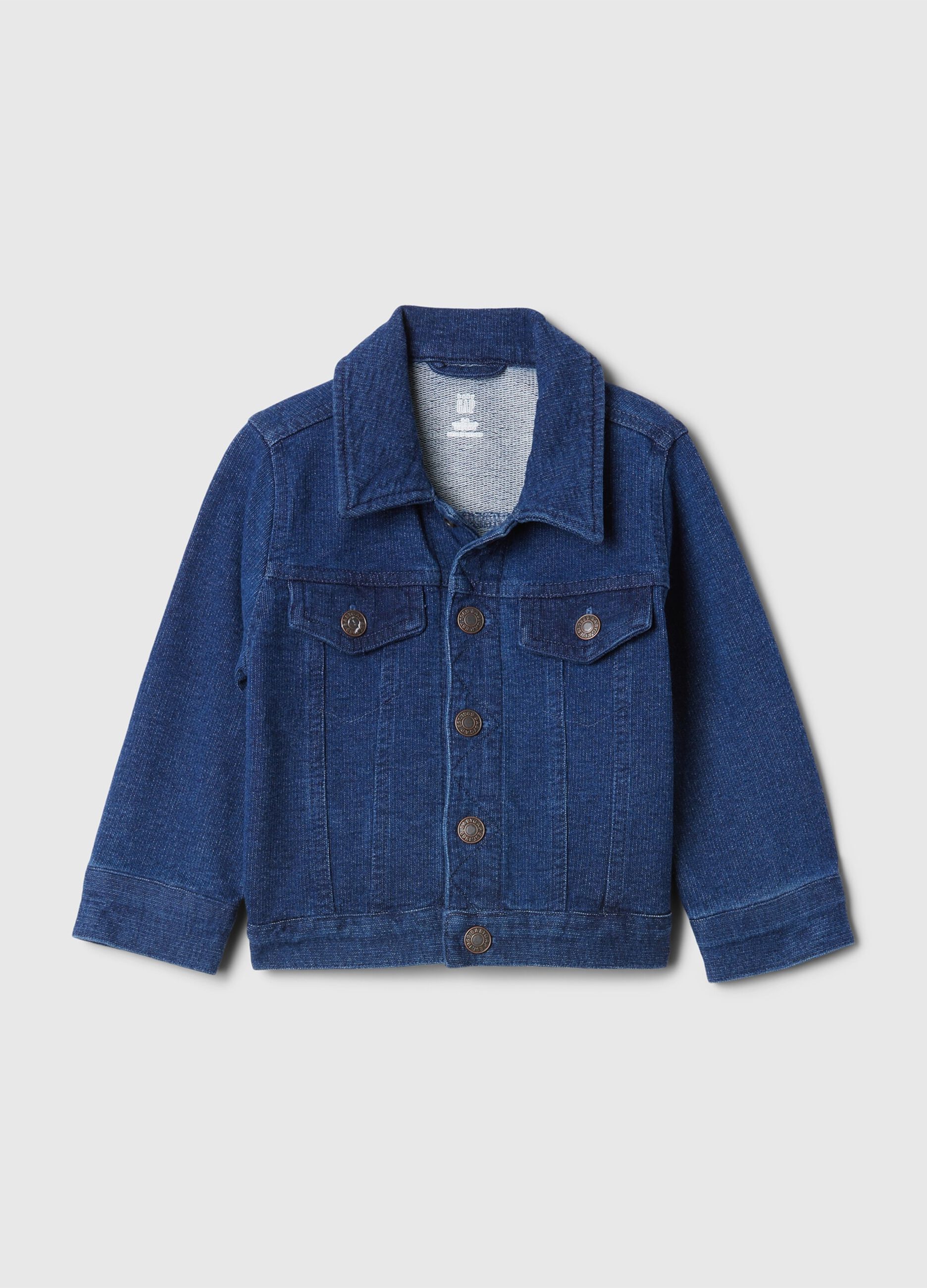 Giacca in French Terry denim