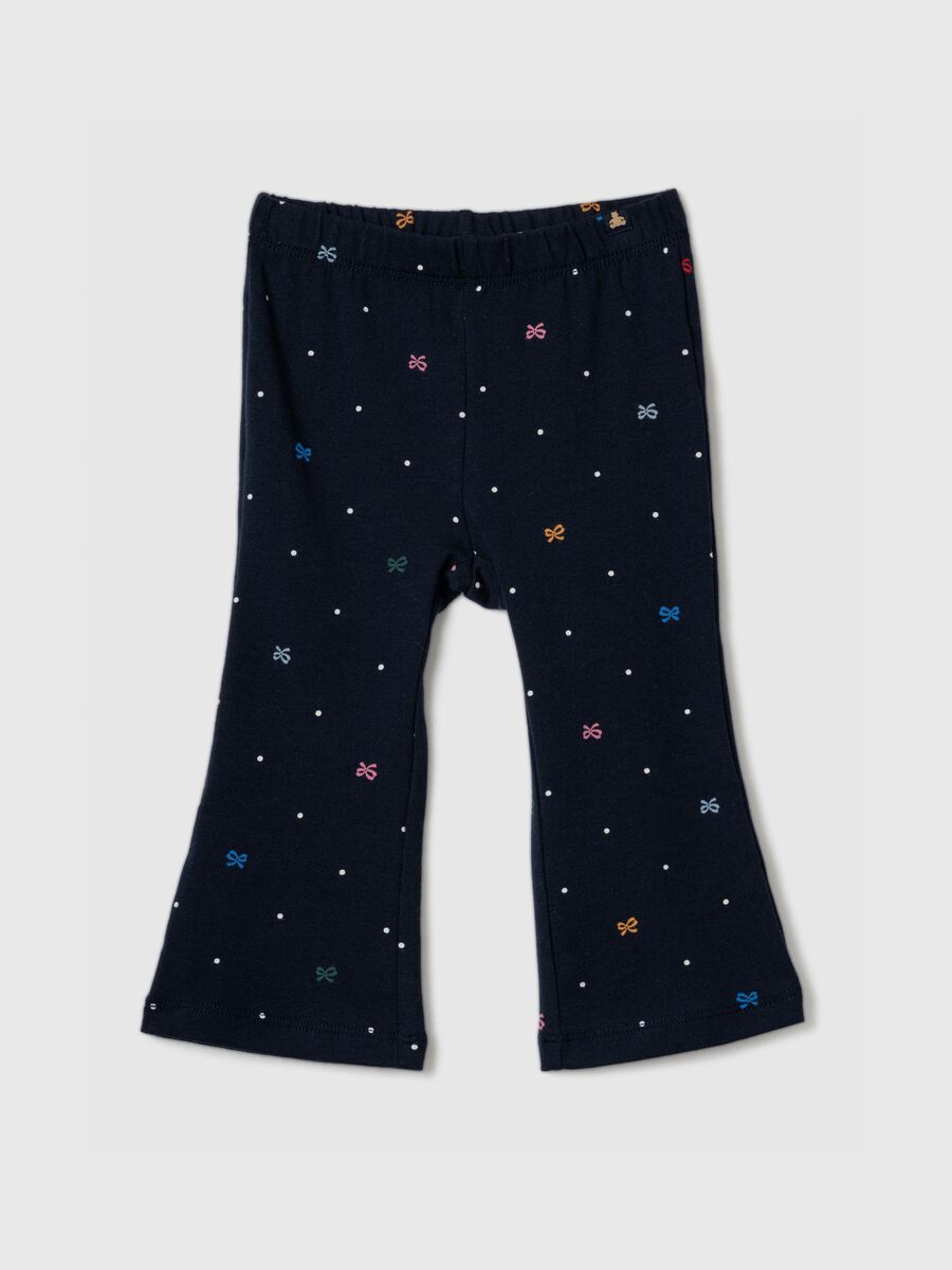 Flare-fit leggings with all-over print Newborn Boy_0