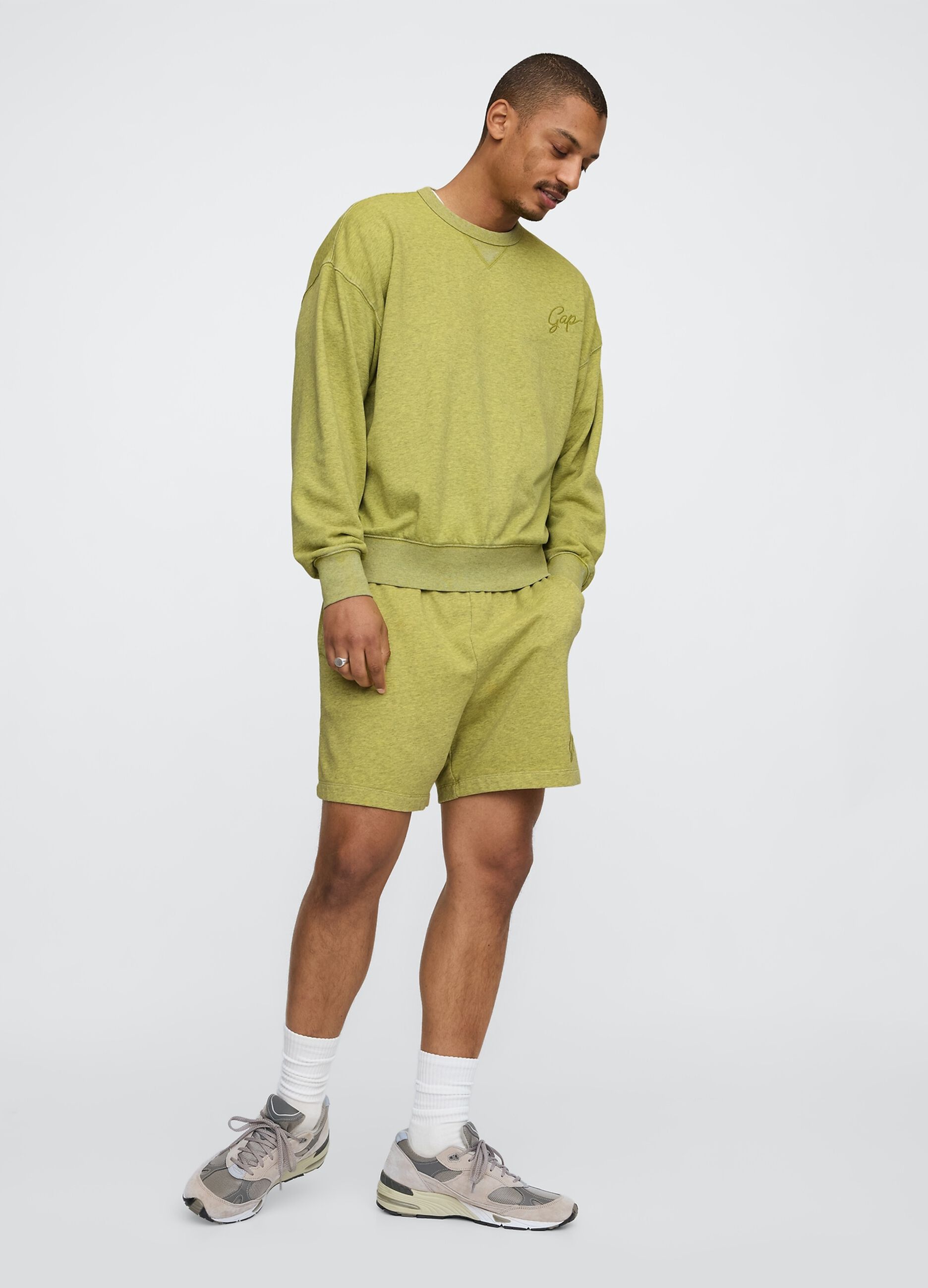 Shorts verde Gap in misto cotone_3