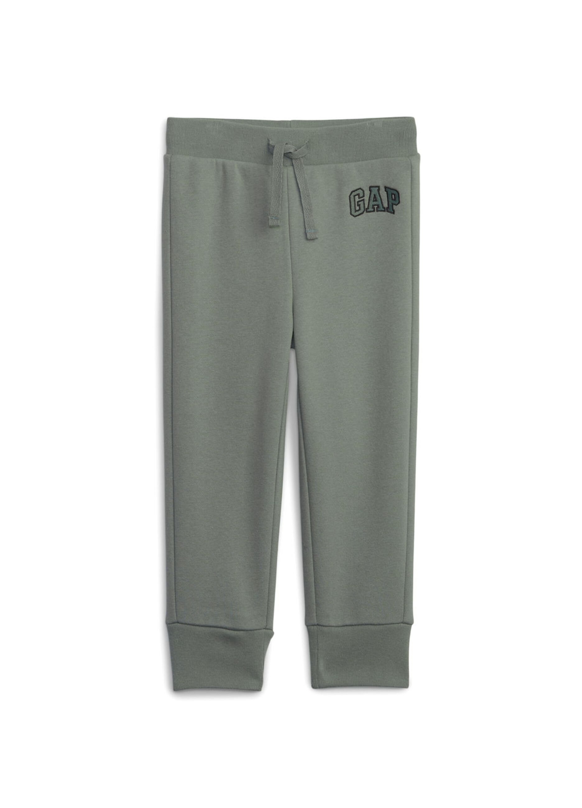 Joggers with hood and logo patch