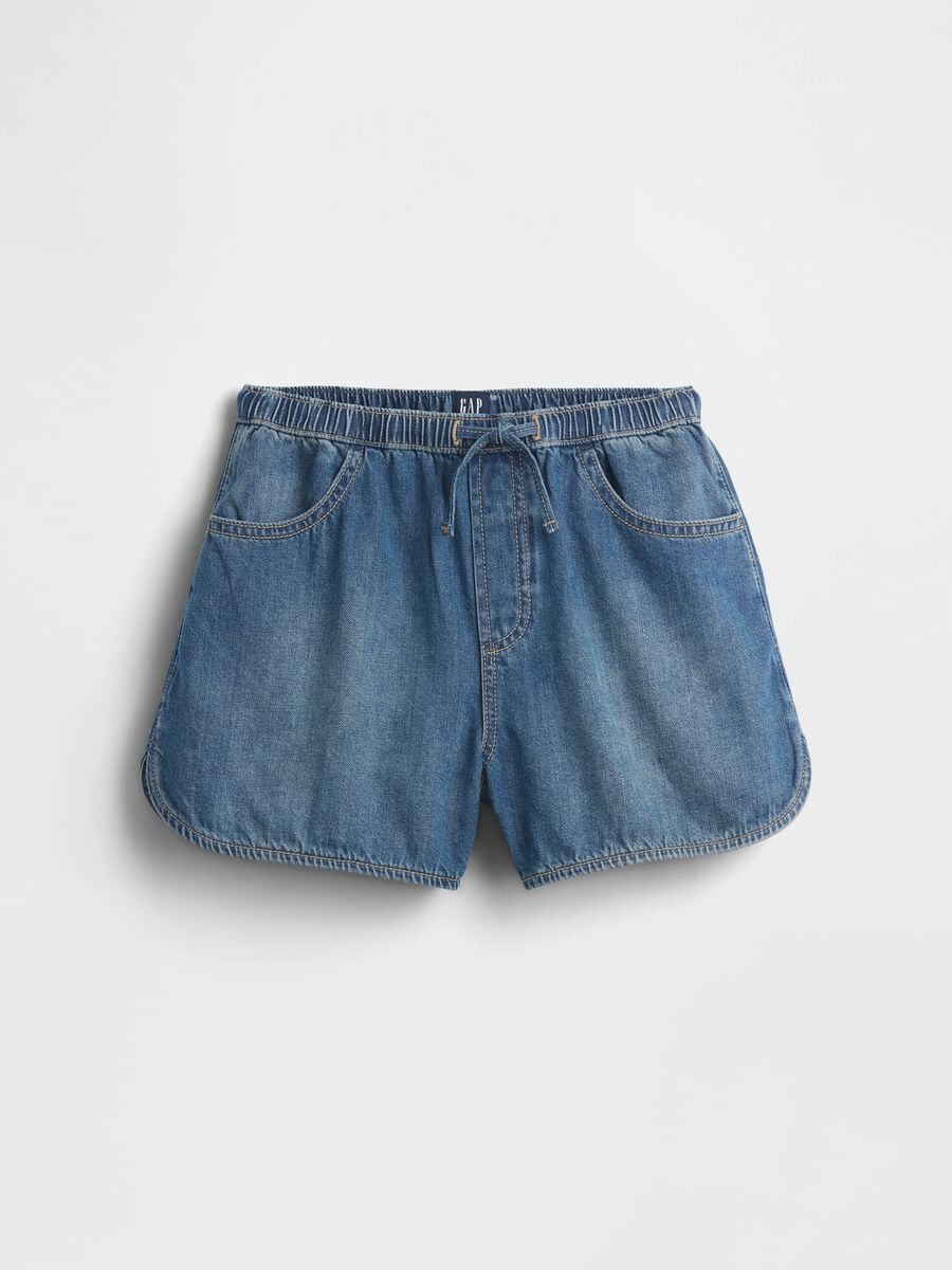 Pure cotton denim shorts Girl_3