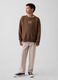 Pantaloni in misto lino e cotone_0