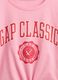 T-shirt da ragazza in puro cotone rosa _3
