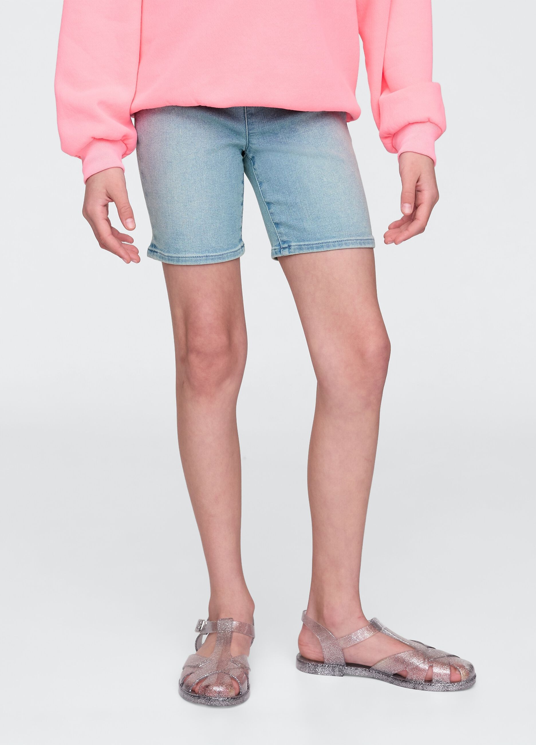 Shorts denim azzurri per bambina_1