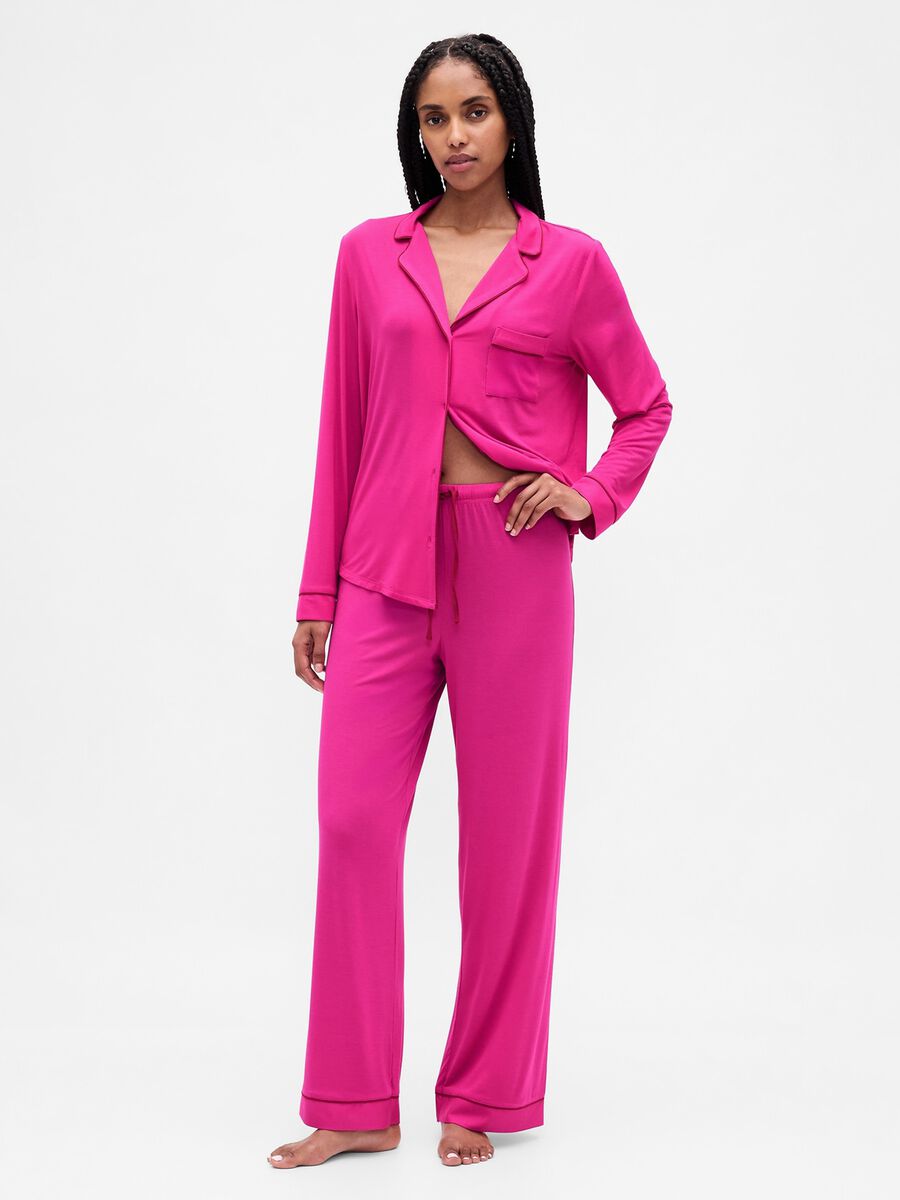 Stretch Pink Pyjamas Woman_0