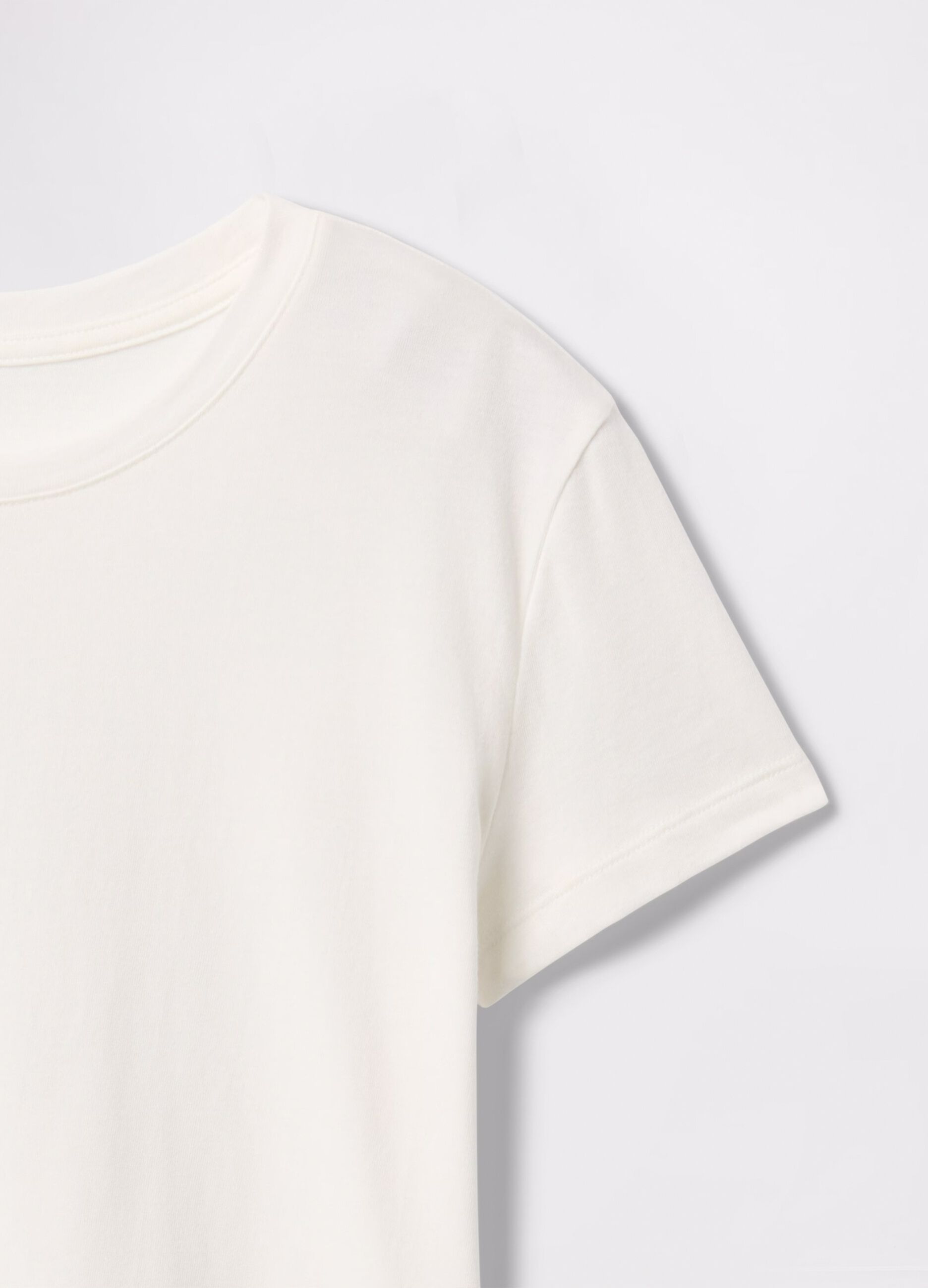 T-shirt bianca in cotone_3