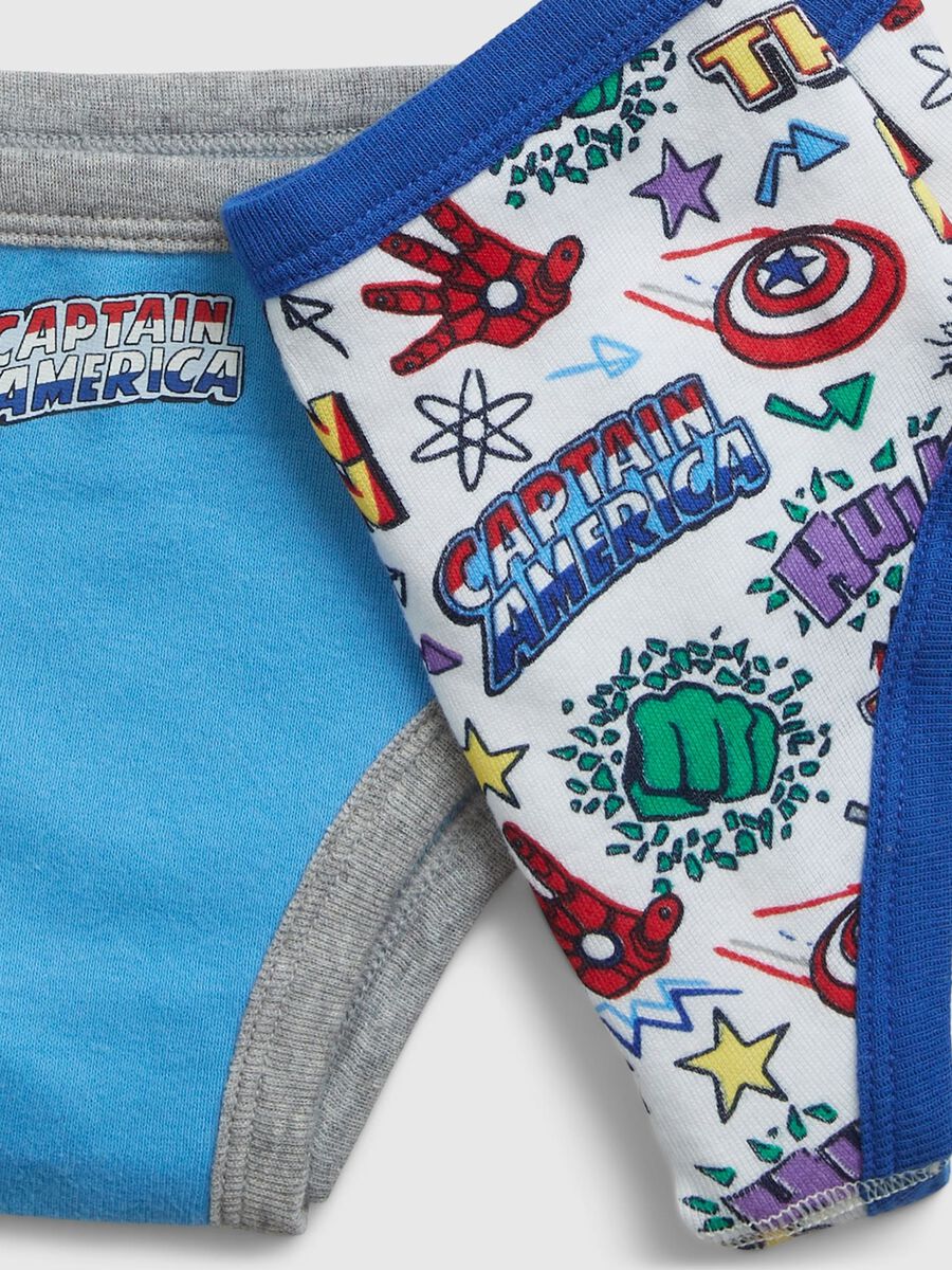 Five-pack organic cotton briefs with Avengers print Toddler Boy_1
