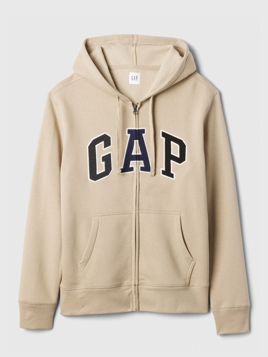 Full-zip con cappuccio e ricamo logo Uomo_3