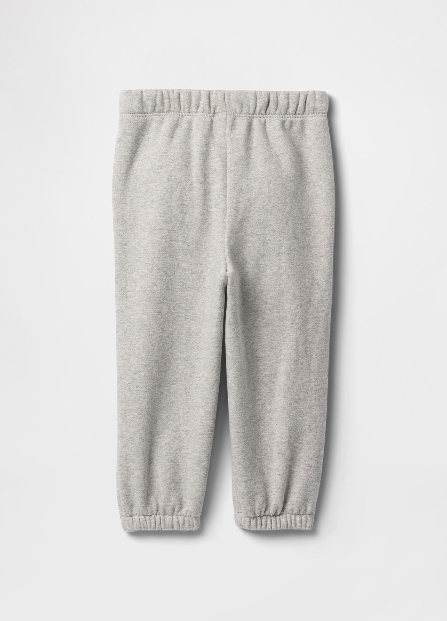 Baby Girls' Grey Cotton Blend Trousers Regular Fit