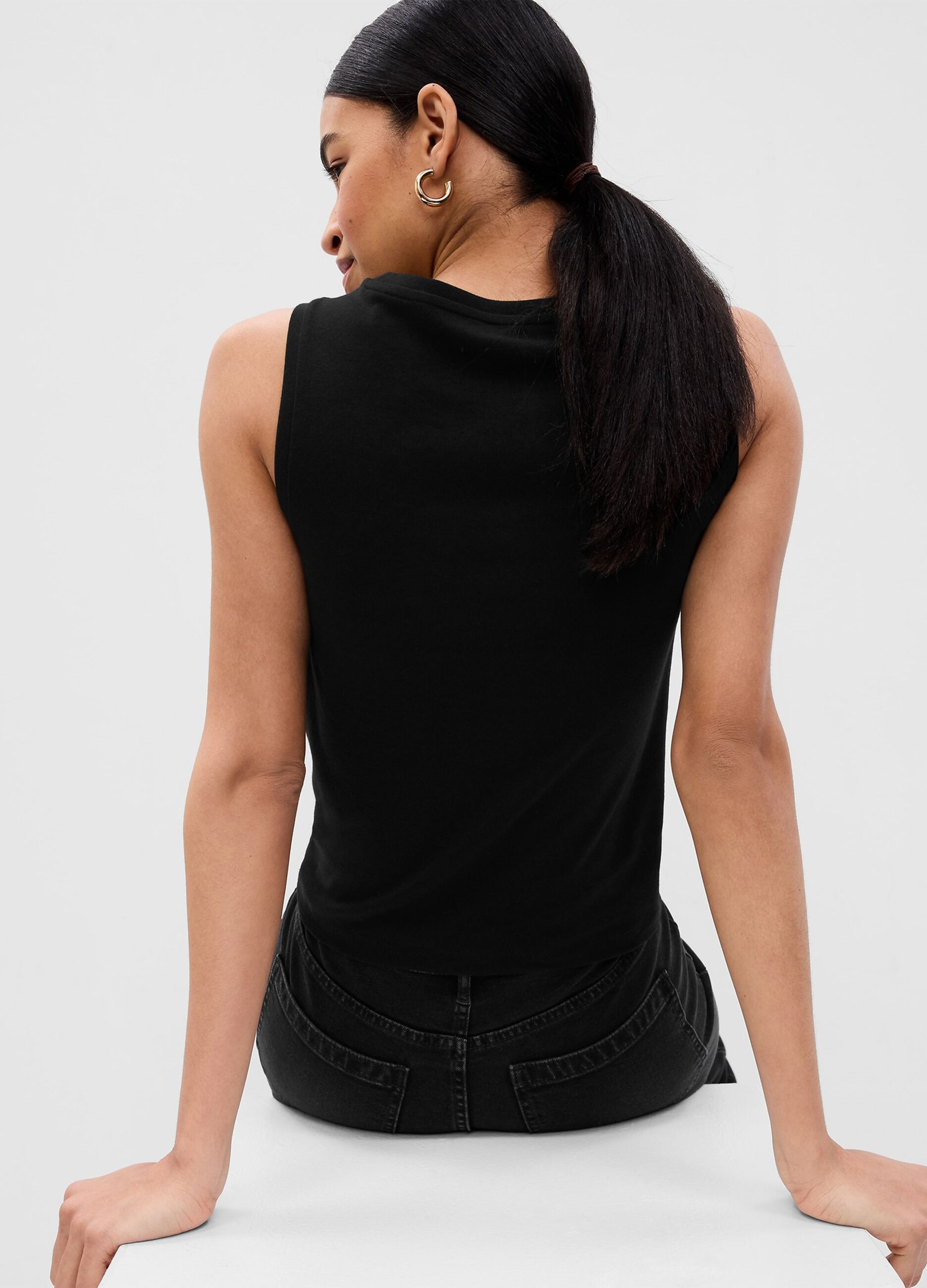 Tank top in stretch cotton and modal._1