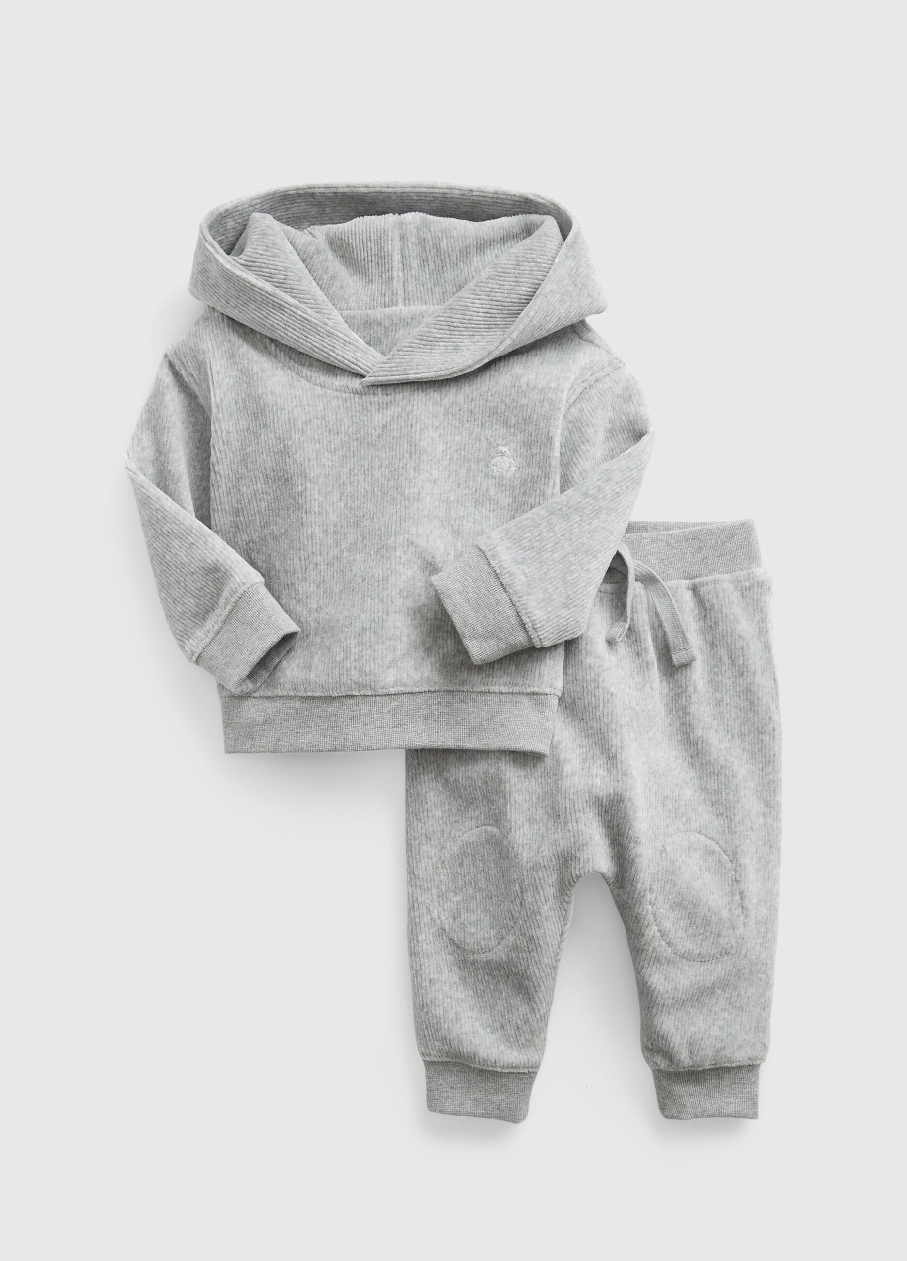 Corduroy jogging set.