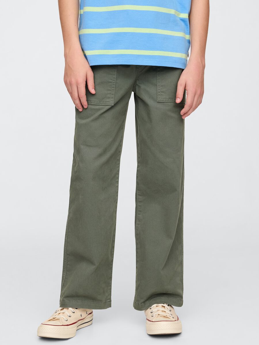 Boys' Green Cargo Trousers by GAP Kids Boy_1