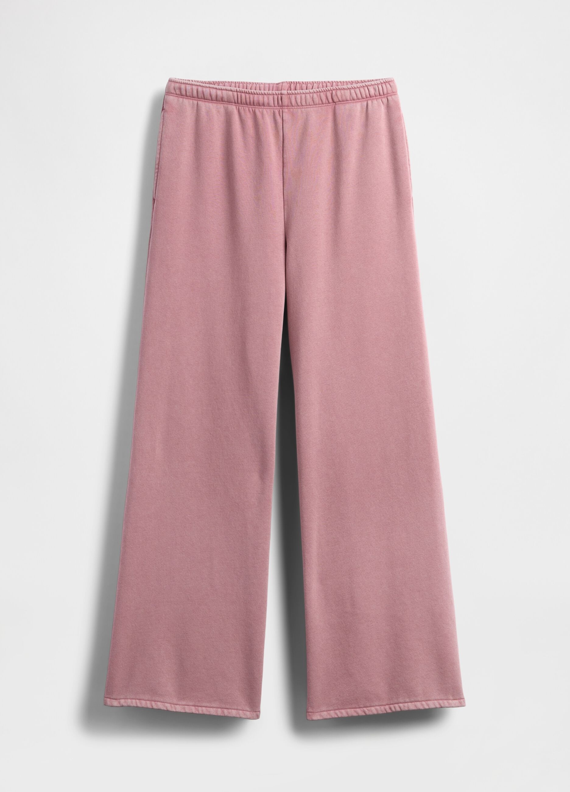 Pantaloni rosa da donna in misto cotone e poliestere_5