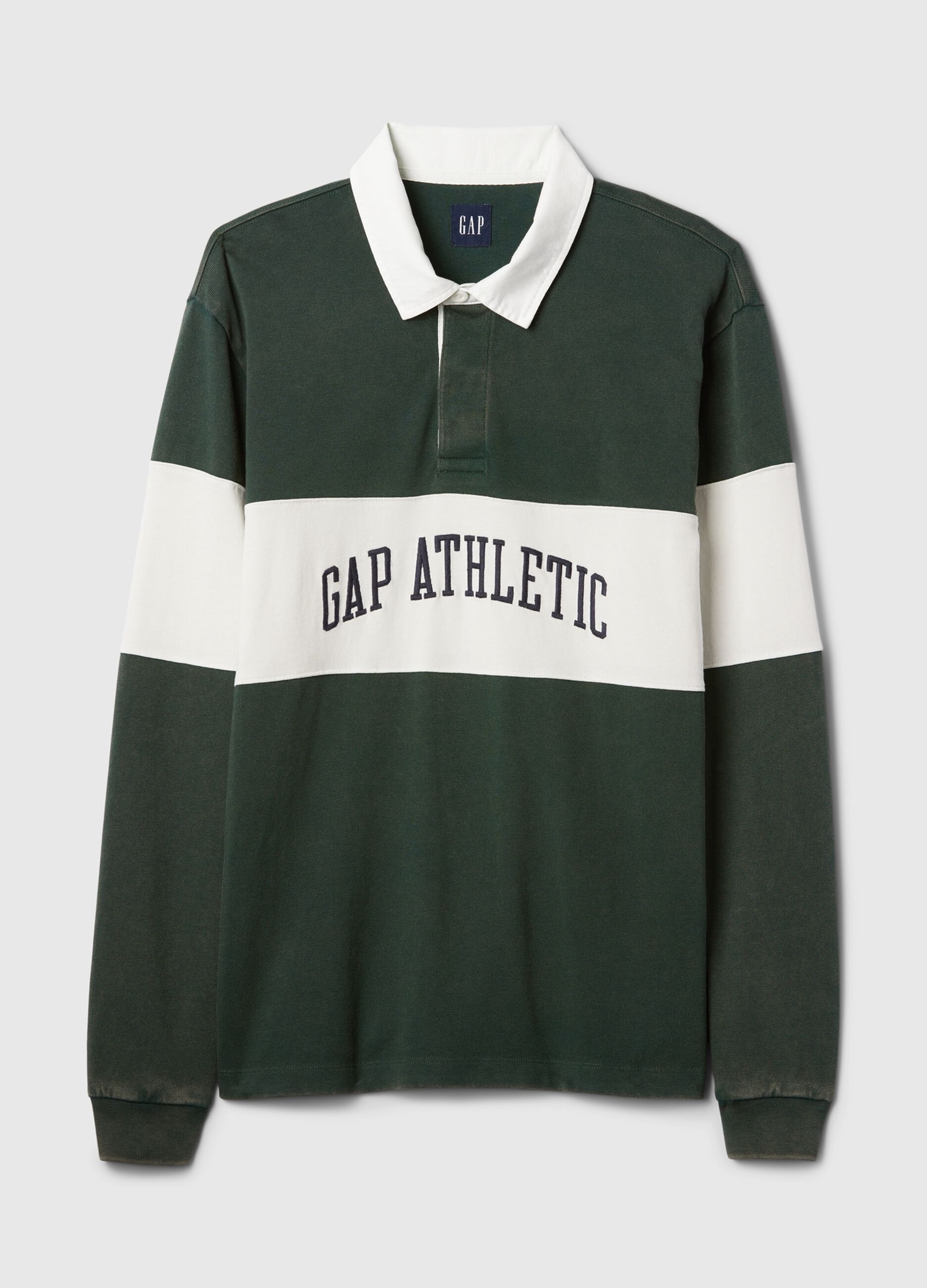 Cotton polo shirt with logo print_3