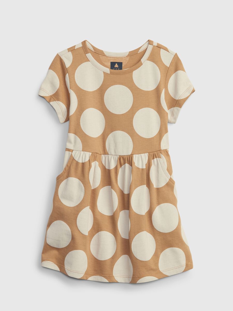 Dress with polka dot print Toddler Girl_0
