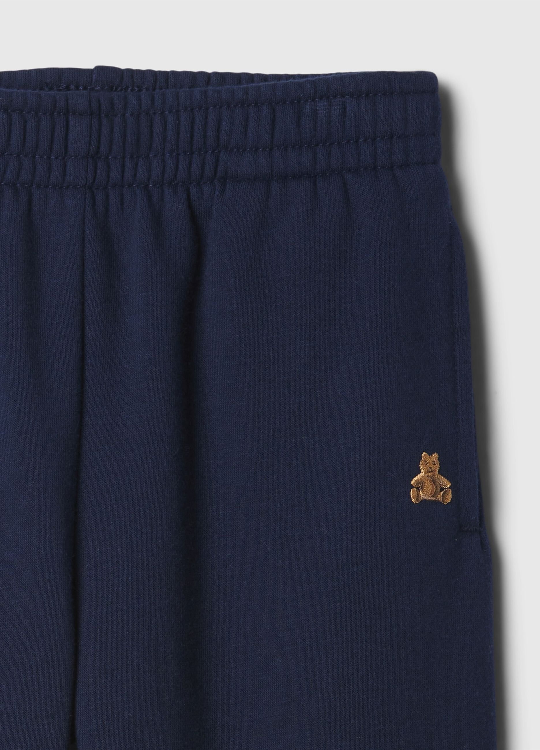Pantaloni blu da bambino in cotone e poliestere_2