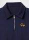 Felpa blu con zip a mezza lunghezza Gap_4