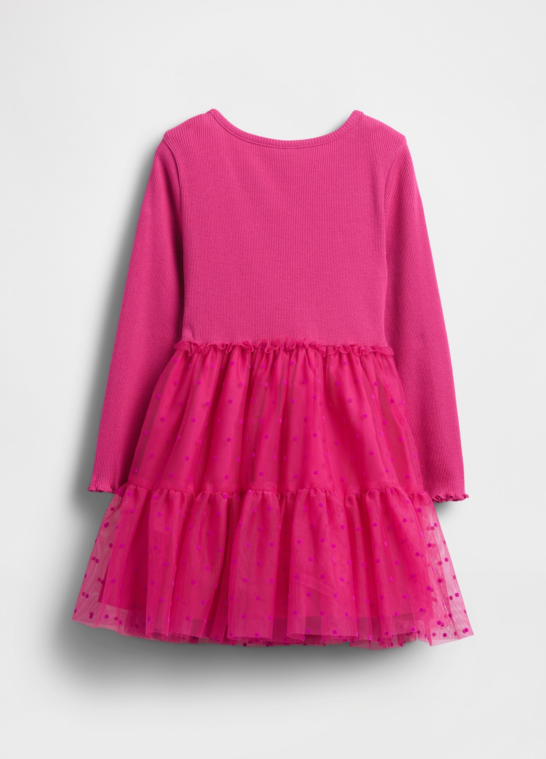 Abito rosa con gonna trasparente_2