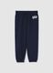Pantaloni in misto cotone con logo_0