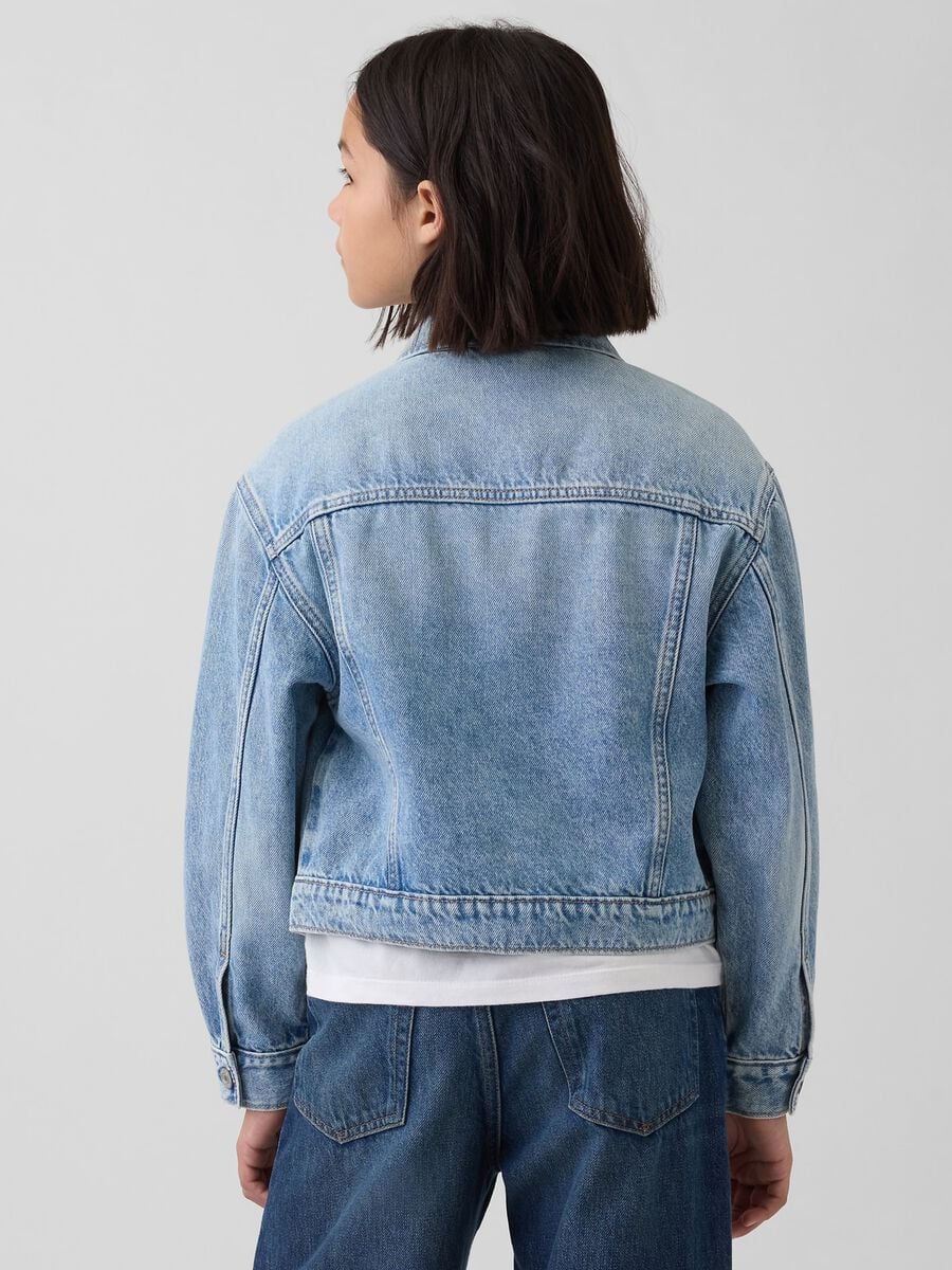 Pure cotton denim jacket Girl_1