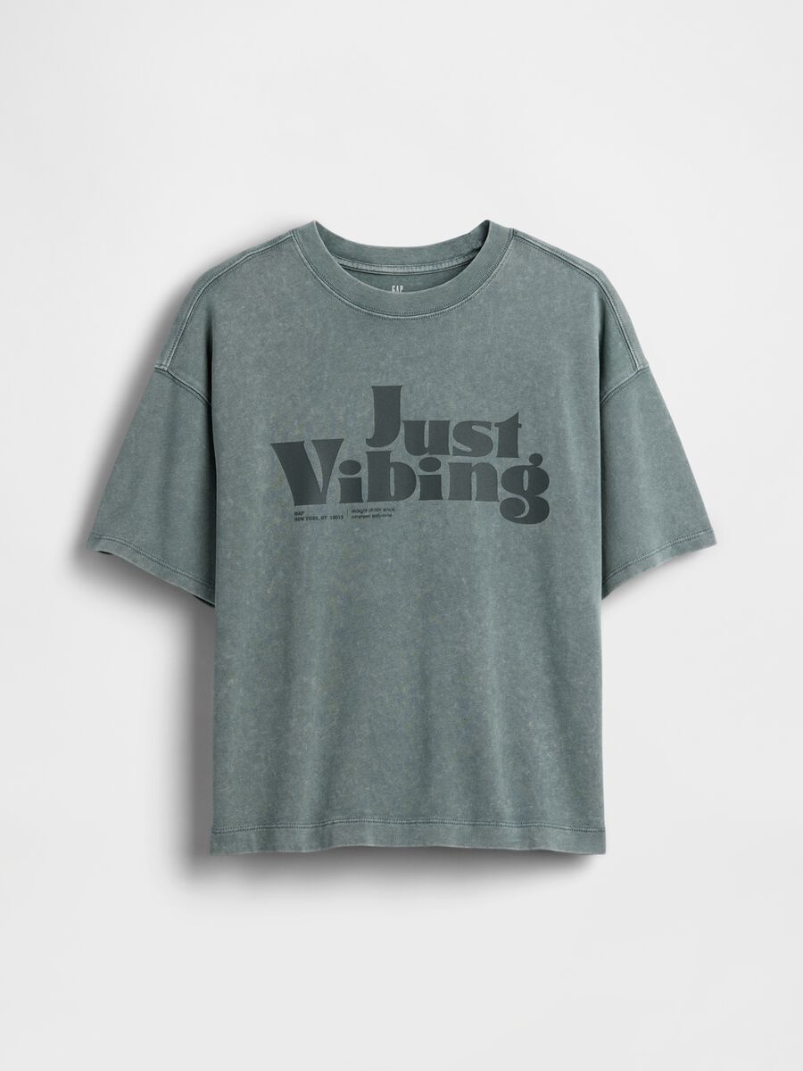 T-shirt a maniche corte in puro cotone Bambino_0
