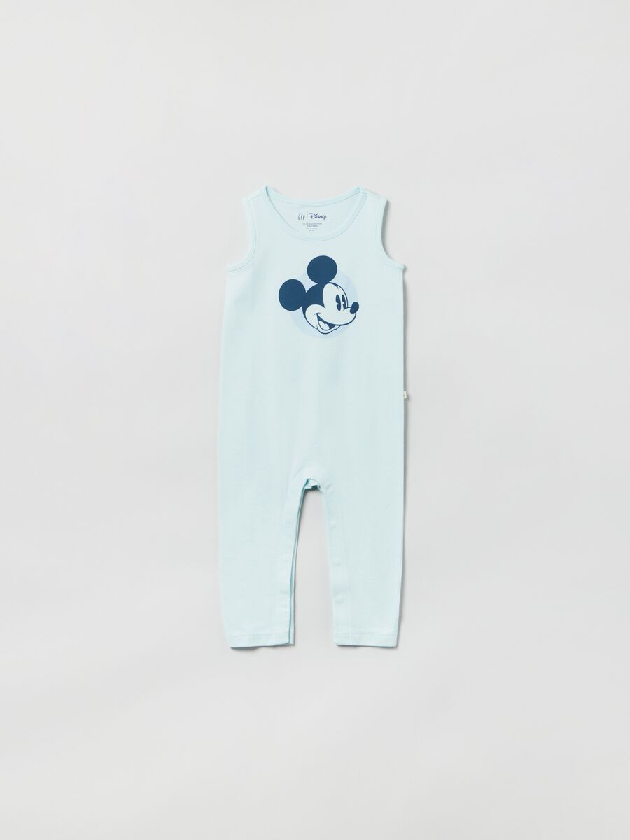 Sleeveless onesie with Disney Mickey Mouse print. Newborn Boy_0