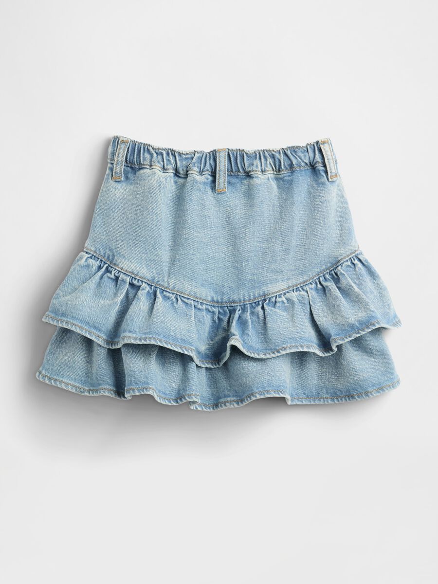 Denim skirt with ruffles for girls Baby Girl_2