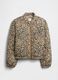 Beige Leopard Print Bomber Jacket_4
