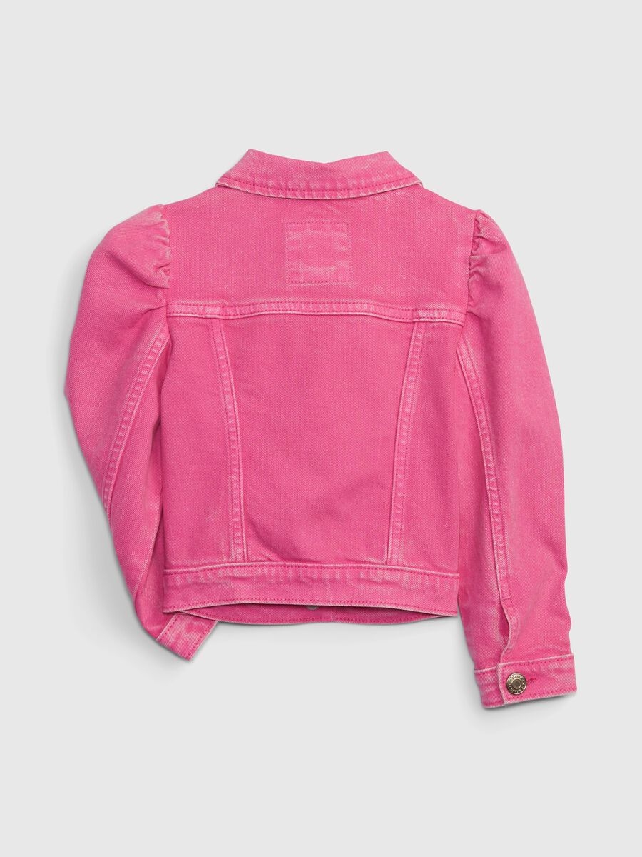 Barbie™ denim jacket with puff sleeves Toddler Girl_4
