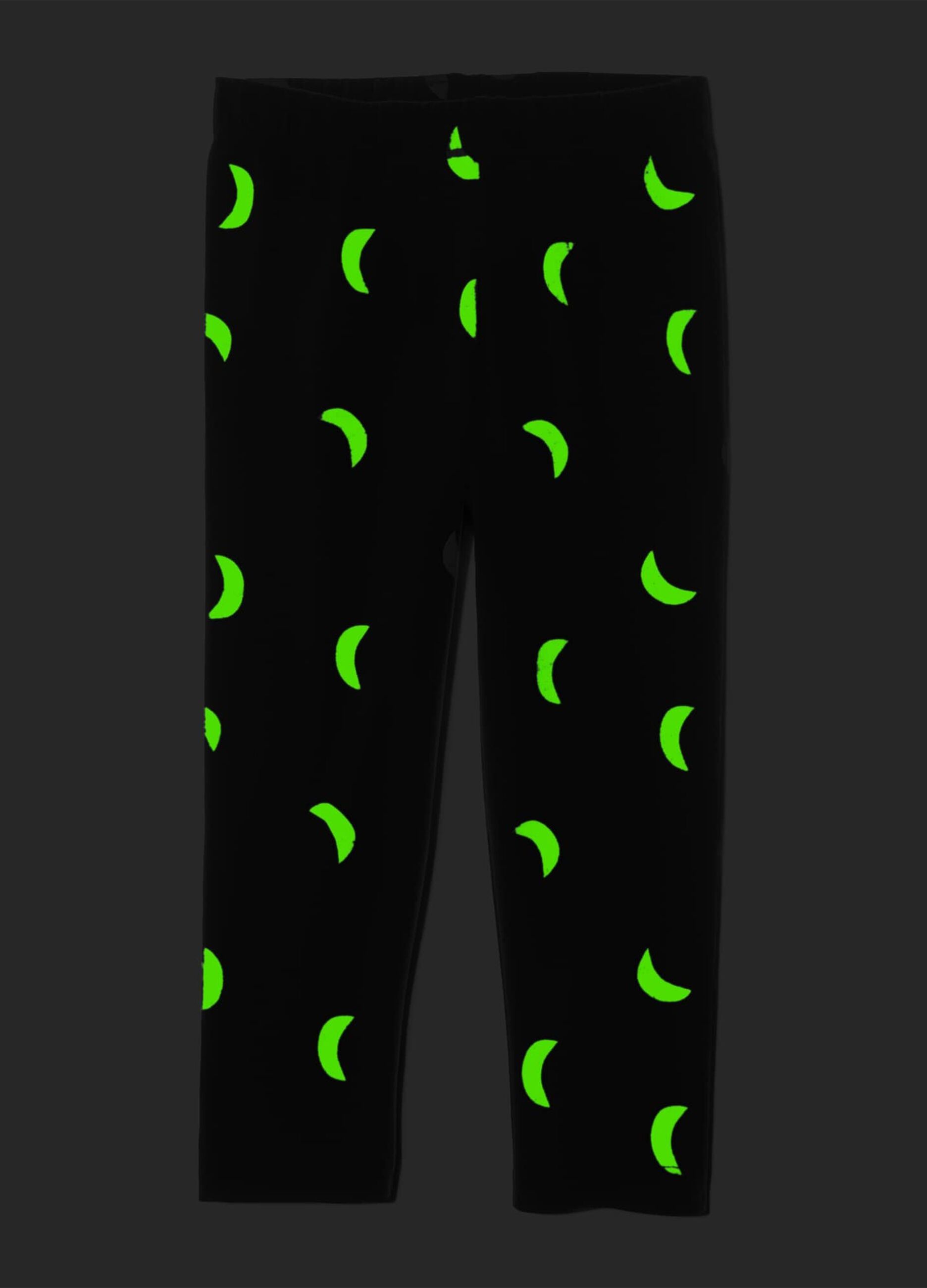 Stretch leggings with moon print_0