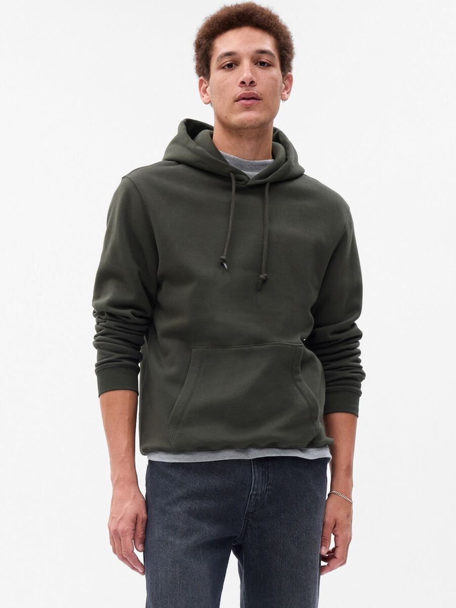 Sweatshirt with hood and pocket Man_1