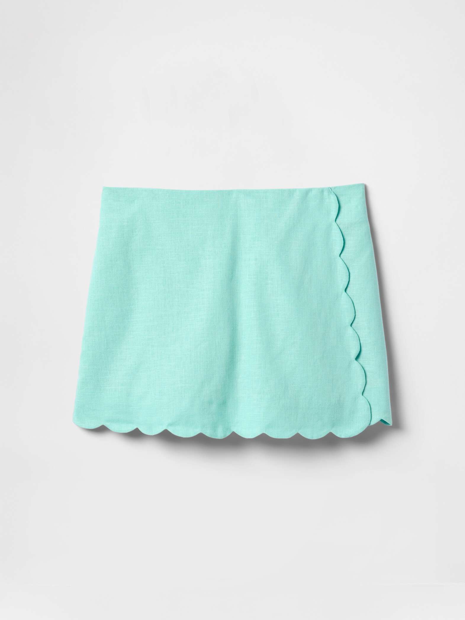 Skort verde con bordo smerlato_2