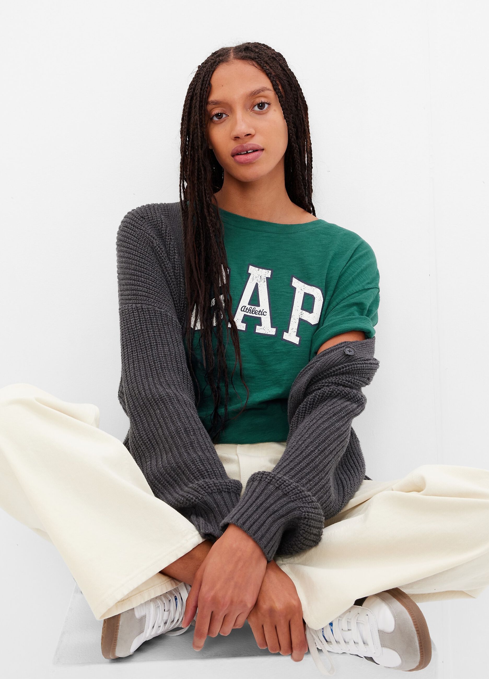 Oversized T-shirt with logo print